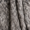 Black/White Faux Fur Knit - Folded | Mood Fabrics