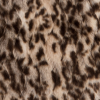 Tan/Brown Leopard Knitted Faux Fur | Mood Fabrics