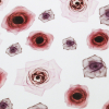 Pink X-Ray Roses Digitally Printed on Stretch Neoprene/Scuba Knit - Detail | Mood Fabrics
