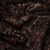 Dark Brown and Bronze Foiled Short Pile Faux Fur | Mood Fabrics