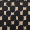 Black and Pampas Geometric Printed Cotton Canvas | Mood Fabrics