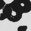 White/Black Ink Blotch Abstract Cotton Shirting - Detail | Mood Fabrics