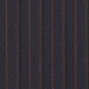 Quality Blue/Orange Pinstriped Super 180 Wool Suiting - Detail | Mood Fabrics
