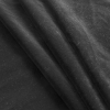 Solid Black Rayon Velveteen - Folded | Mood Fabrics