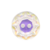 Iridescent/Crystal Glass Button - 18L/11.5mm | Mood Fabrics