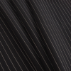 Ralph Lauren Black/White Pinstripe Stretch Wool Suiting - Folded | Mood Fabrics