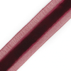 Wine Velvet and Sheer Ribbon - 0.625 - Detail | Mood Fabrics