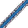 Blue Woven Fabric Trim - 0.625 - Detail | Mood Fabrics