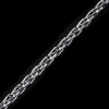 Metallic Silver Crochet Chain - 0.125 - Detail | Mood Fabrics
