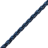 Metallic Navy Crochet Chain - 0.125 - Detail | Mood Fabrics