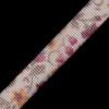 Pink Floral Printed Grosgrain Ribbon - 0.375 - Detail | Mood Fabrics