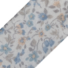 Blue Floral Printed Sheer Ribbon - 1.5 - Detail | Mood Fabrics