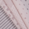 Almost Mauve Geometric Poly-Cotton Burnout - Folded | Mood Fabrics