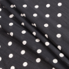 Black/White Polka Dotted Crinkled Cotton Woven - Folded | Mood Fabrics