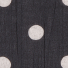 Black/White Polka Dotted Crinkled Cotton Woven - Detail | Mood Fabrics