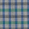 Green/Blue/Gray Gingham Cotton Shirting - Detail | Mood Fabrics