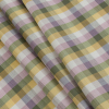 Pink/Green/Yellow/Gray Checkered Cotton Voile - Folded | Mood Fabrics