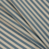 Denim/Beige Striped Cotton Voile - Folded | Mood Fabrics