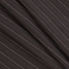 Brown Striped Wool/Cashmere Suiting - Folded | Mood Fabrics