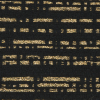 Metallic Gold/Black Striped Brocade - Detail | Mood Fabrics