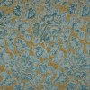 Metallic Blue/Yellow/Ivory Floral Brocade | Mood Fabrics