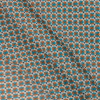 Orange/Blue Geometric Ombre Printed Polyester Chiffon - Folded | Mood Fabrics