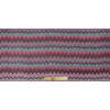 Pink/Blue/Gray Zig Zag Crochet Printed Polyester Chiffon - Full | Mood Fabrics