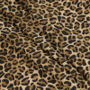 Leopard Printed Stretch Polyester Crepe - Folded | Mood Fabrics