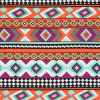 Purple/Orange/Blue Navajo Tribal Printed Rayon Woven | Mood Fabrics