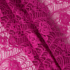 Magenta Floral Raschel Lace - Folded | Mood Fabrics