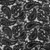 Black Paisley Corded Lace w/ Scalloped Edges | Mood Fabrics
