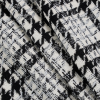 Ivory/Black/Silver Shepherd's Plaid Blended Woven - Folded | Mood Fabrics