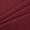Burgundy Solid Boiled Wool - Folded | Mood Fabrics