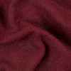 Burgundy Solid Boiled Wool | Mood Fabrics