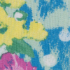 Italian Blue/Pink/Yellow Spotted Floral Printed Cotton Batiste - Detail | Mood Fabrics