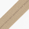 Khaki Stretch Fold Over Grosgrain - 0.625 - Detail | Mood Fabrics