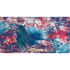 Italian Blue/Red Floral Cotton Batiste - Full | Mood Fabrics