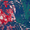 Italian Blue/Red Floral Cotton Batiste | Mood Fabrics
