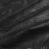 Medium Black Abstract Perforated Lamb Leather - Folded | Mood Fabrics