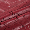 Medium Brick Red Abstract Perforated Lamb Leather - Folded | Mood Fabrics