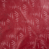 Medium Brick Red Abstract Perforated Lamb Leather - Detail | Mood Fabrics