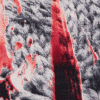 Italian Red/Gray Abstract Printed Cotton Batiste - Detail | Mood Fabrics