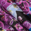 Kaleidoscopic Floral Digitally Printed Stretch Neoprene/Scuba Knit - Folded | Mood Fabrics