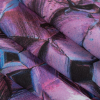 Pink Kaleidoscopic Digitally Printed Stretch Neoprene/Scuba Knit - Folded | Mood Fabrics