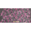 Black/Wild Orchid Floral Ribbon Embroidered Novelty Mesh/Lace - Full | Mood Fabrics