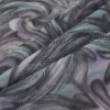 Purple/Aqua Abstract Printed Wonder Mesh - Folded | Mood Fabrics