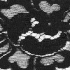 Black Floral Lace w/ Scalloped Eyelash Edges - Detail | Mood Fabrics