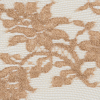 Antique Gold/Orche Floral Lace w/ Scalloped Eyelash Edges - Detail | Mood Fabrics