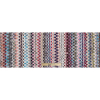 Italian Blue/Red/Gray Multicolored Soft Flamestitch Wool Knit - Full | Mood Fabrics