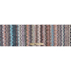 Italian Blue/Orange/Brown Multicolor Soft Flamestitch Wool Knit - Full | Mood Fabrics